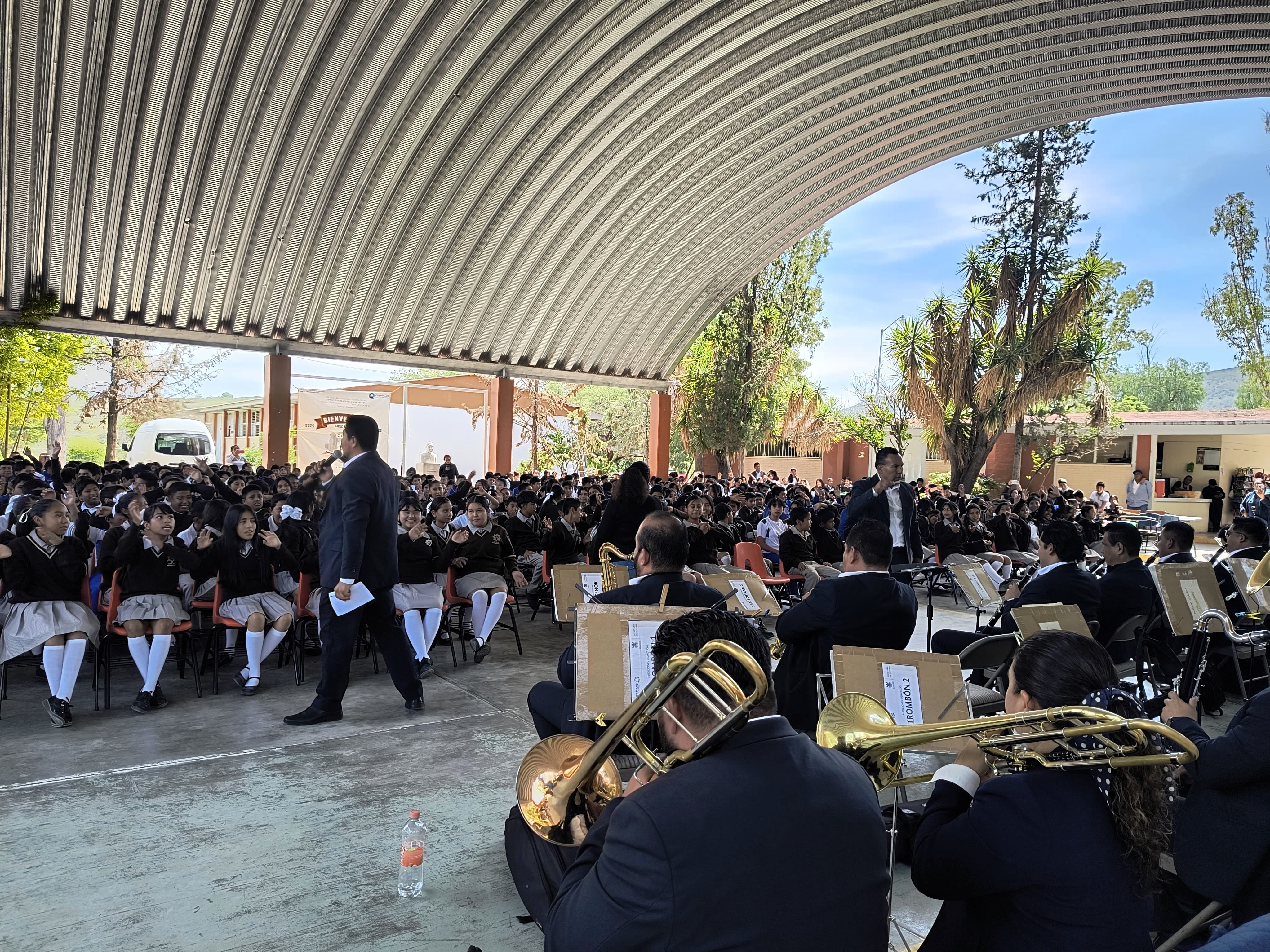 Inicia Banda de Música del estado temporada de conciertos didácticos en escuelas