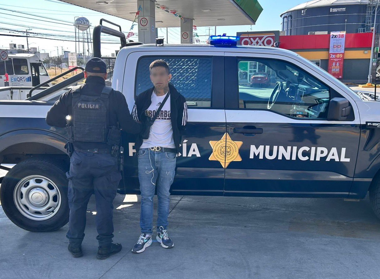 Detienen a sujeto por intentar robar con arma una miscelánea en Col. Ciudad del Sol