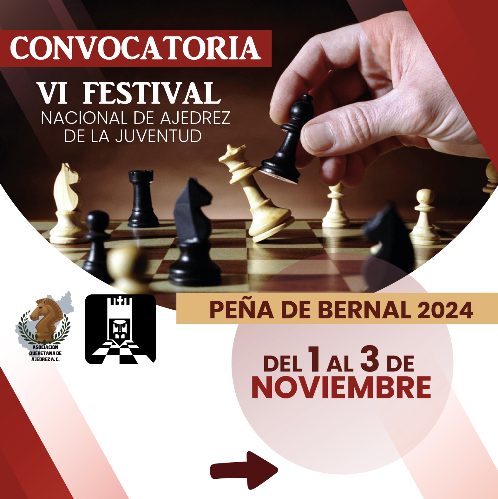 Ezequiel Montes será sede del VI Festival Nacional de Ajedrez de la Juventud Peña de Bernal