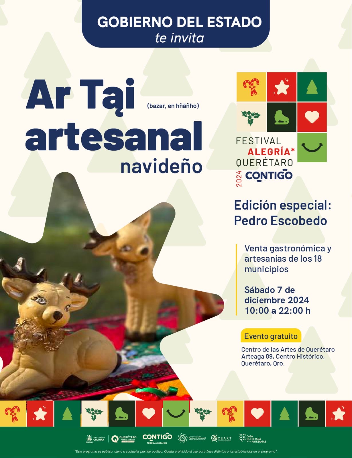 Este sábado 7 llega el Bazar Ar Tai Navideño dedicado al municipio de Pedro Escobedo