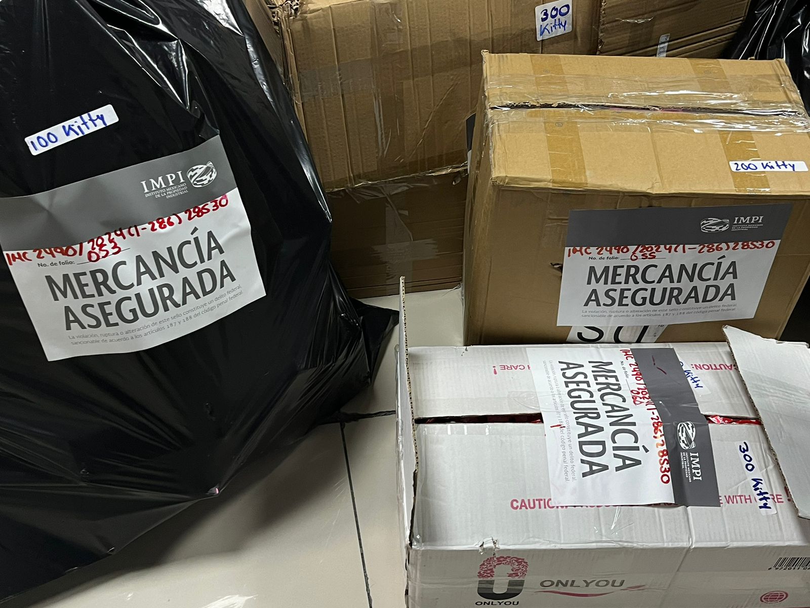 IMPI y SE en operativo contra mercancía ilegal