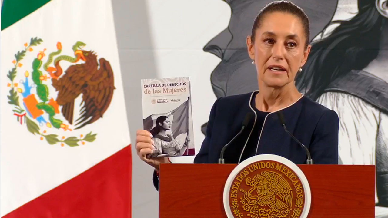 Presenta Claudia Sheinbaum cartilla de los derechos de las mujeres