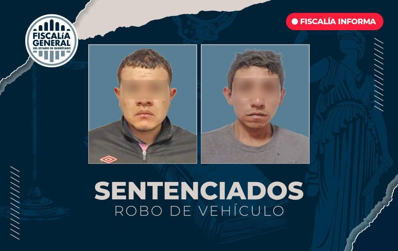 Obtiene Fiscalía fallo condenatorio para 2 personas por robo de vehículo