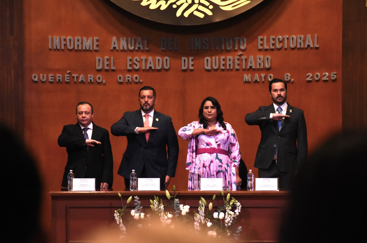 Destaca presidenta del IEEQ solidez institucional en informe de labores