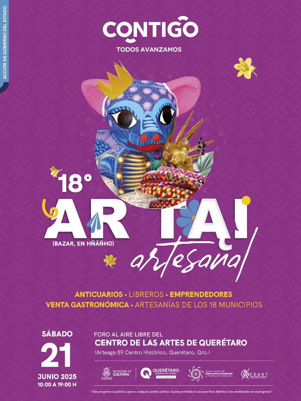 Conoce a los 18 municipios en un solo lugar:  SECULT invita al Bazar Artesanal Ar Tai