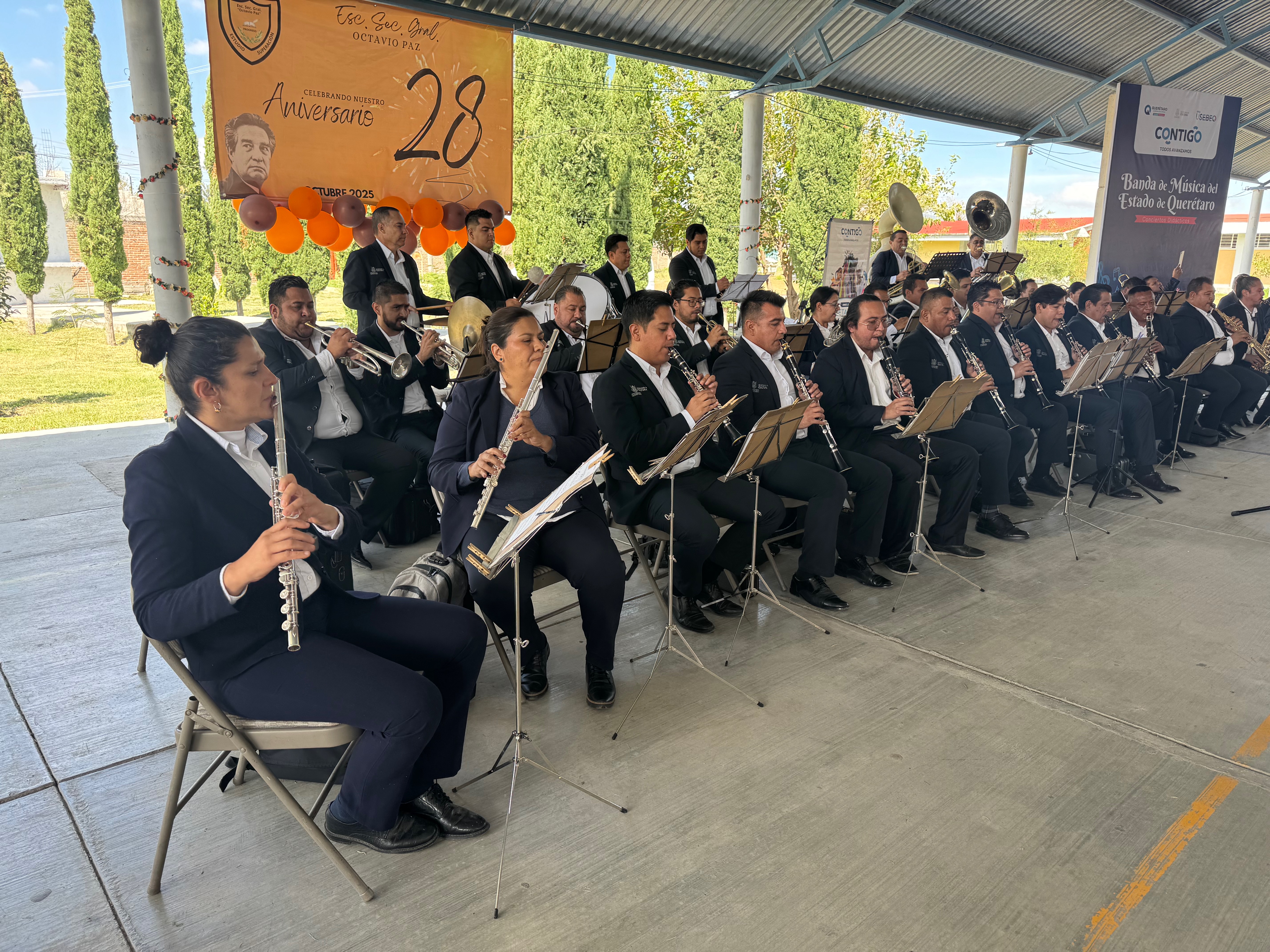 Inicia Banda de Música del Estado temporada de conciertos didácticos en escuelas