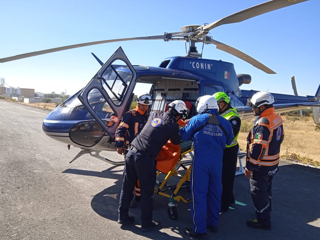 Brindó Oficialía Mayor apoyo aéreo en 207 emergencias durante 2025