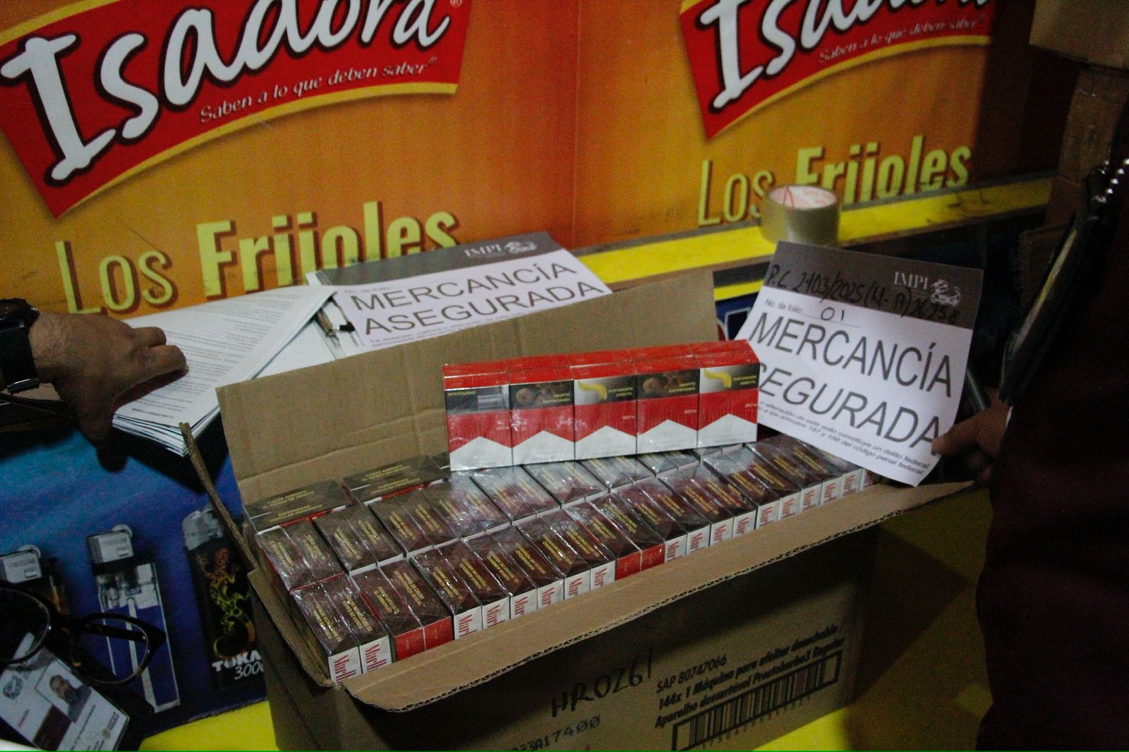 IMPI y SSC de la CDMX realizan decomiso de cigarros pirata
