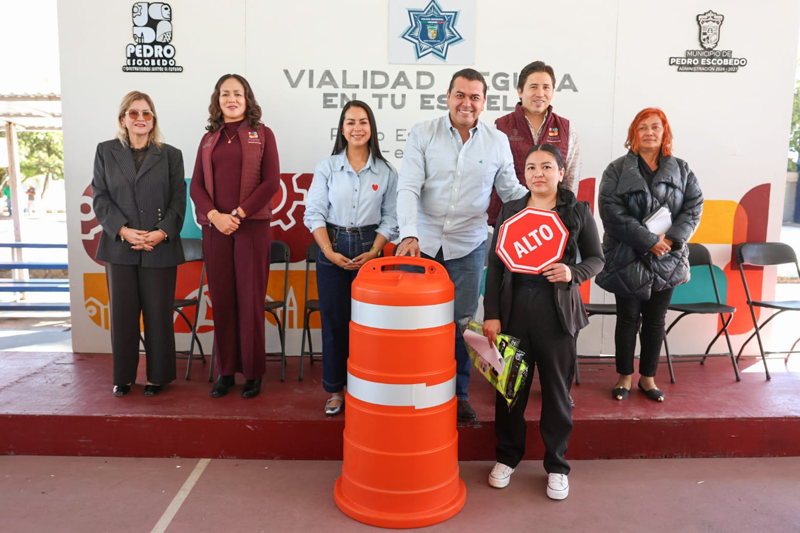 Pedro Escobedo presenta el programa “Vialidad segura en tu escuela”
