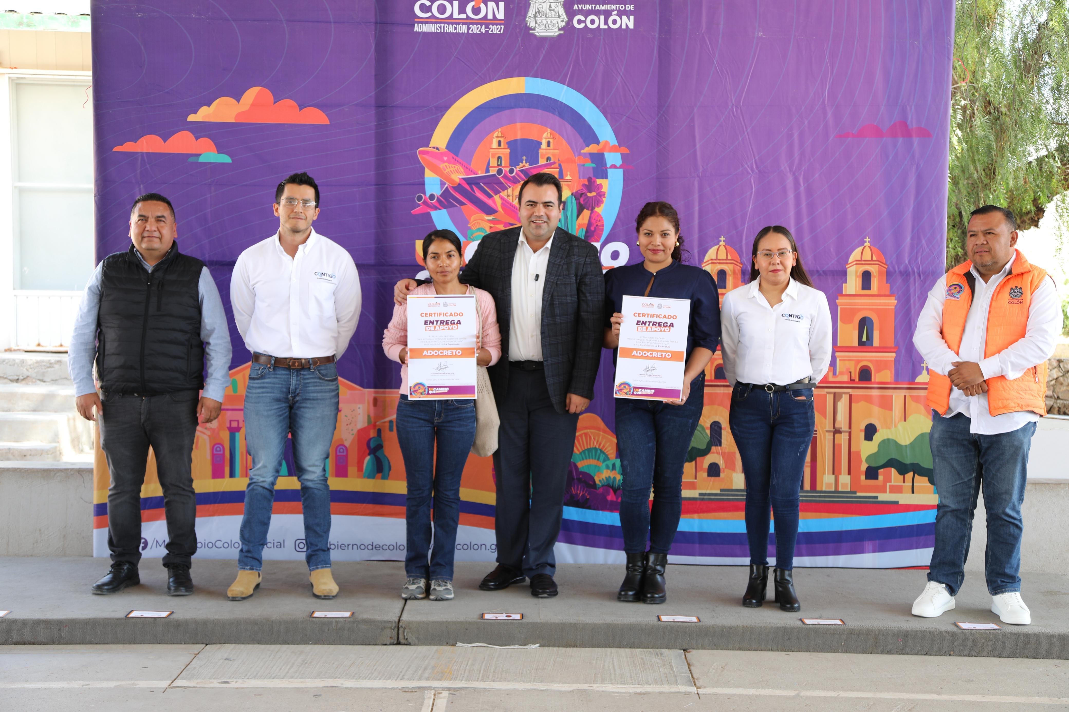 Alcalde Trueba entrega obras urbanas y fortalece la educación en La Esperanza, Colón