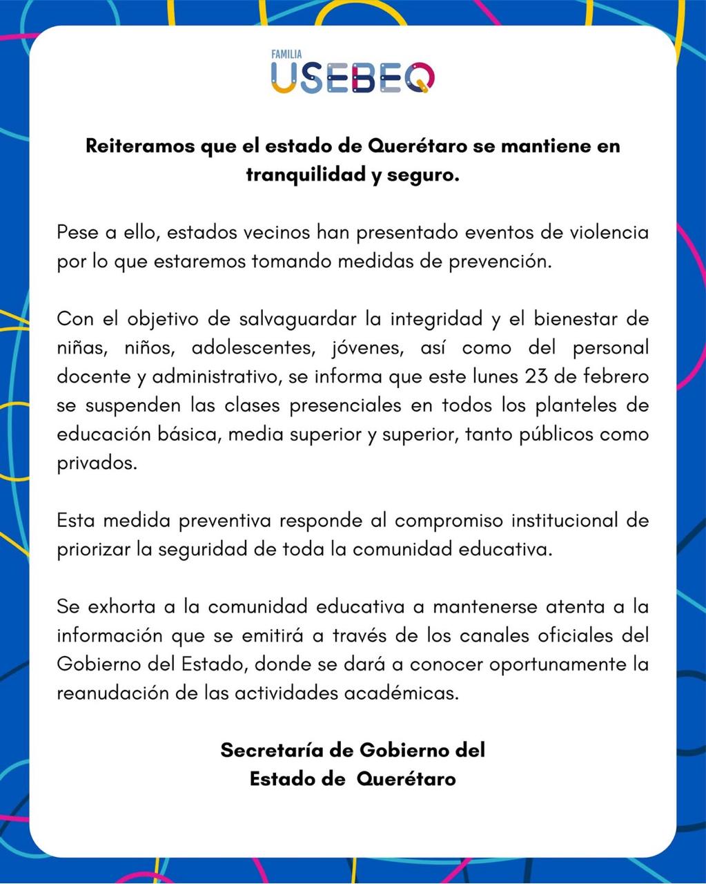 Reitera gobierno estatal que 