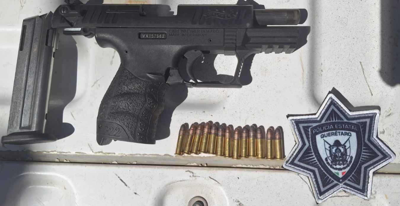 En Jalpan, POES detiene a sujeto y asegura arma de fuego