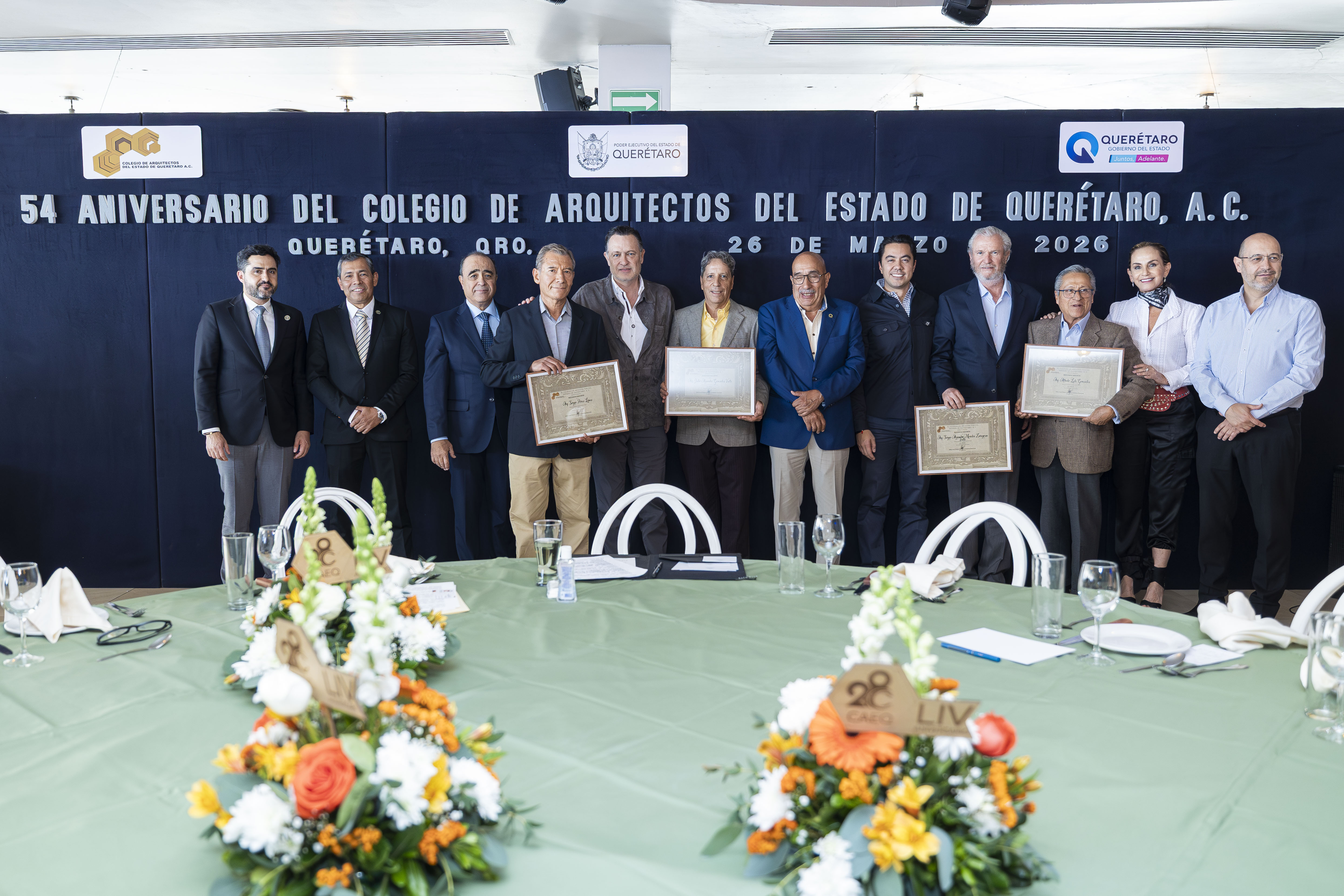 Toma protesta Kuri al Consejo Directivo del Colegio de Arquitectos del Estado de Querétaro