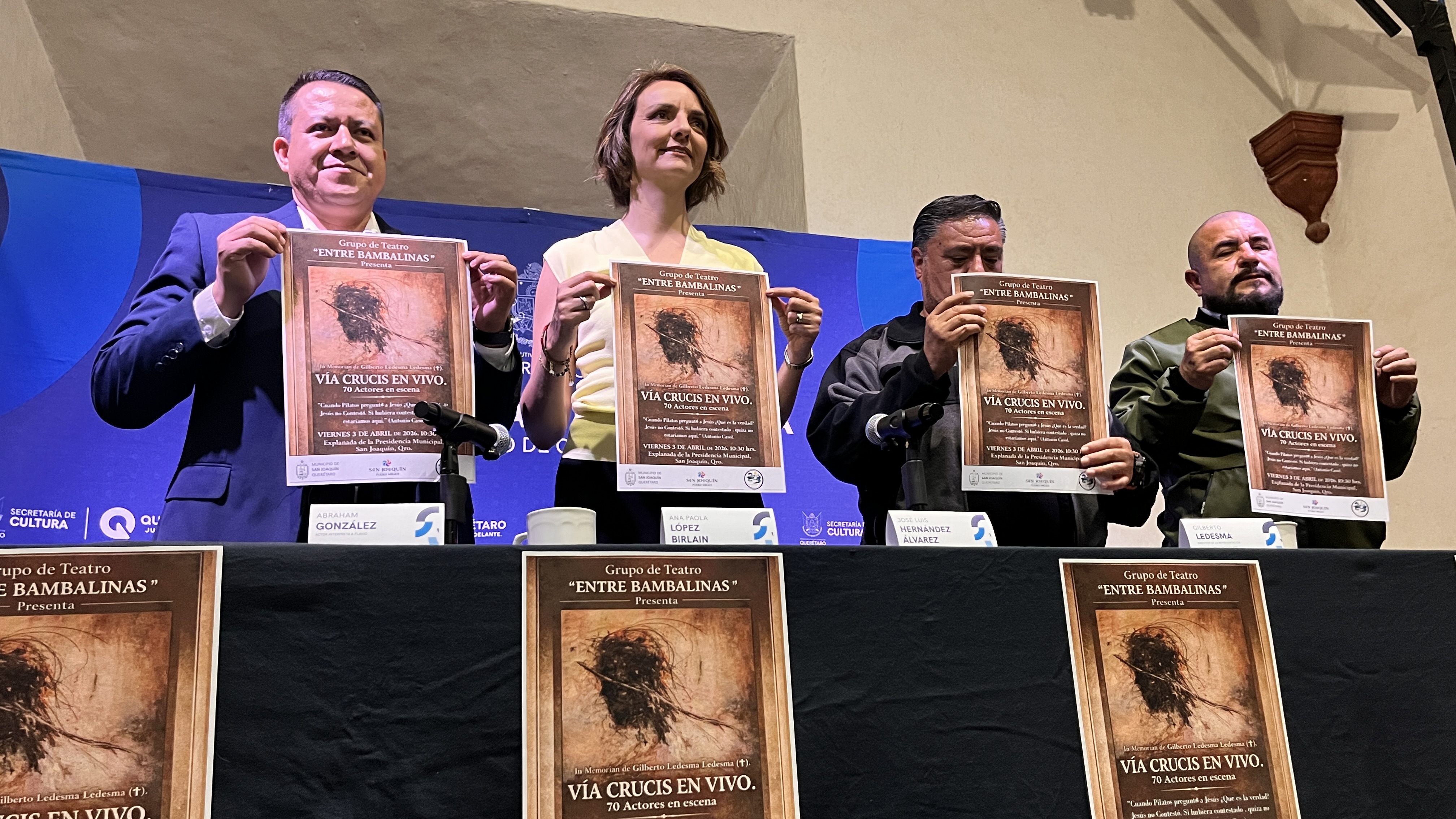 Anuncia titular de la SECULT Viacrucis en vivo en San Joaquín