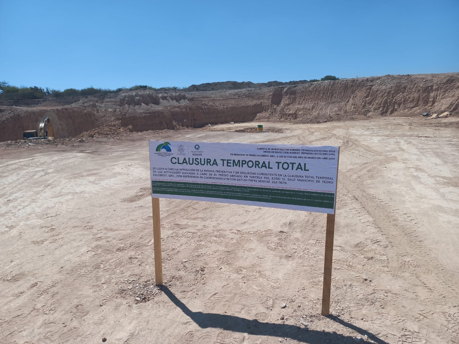 Clausura PEPMADU banco de materiales en Pedro Escobedo