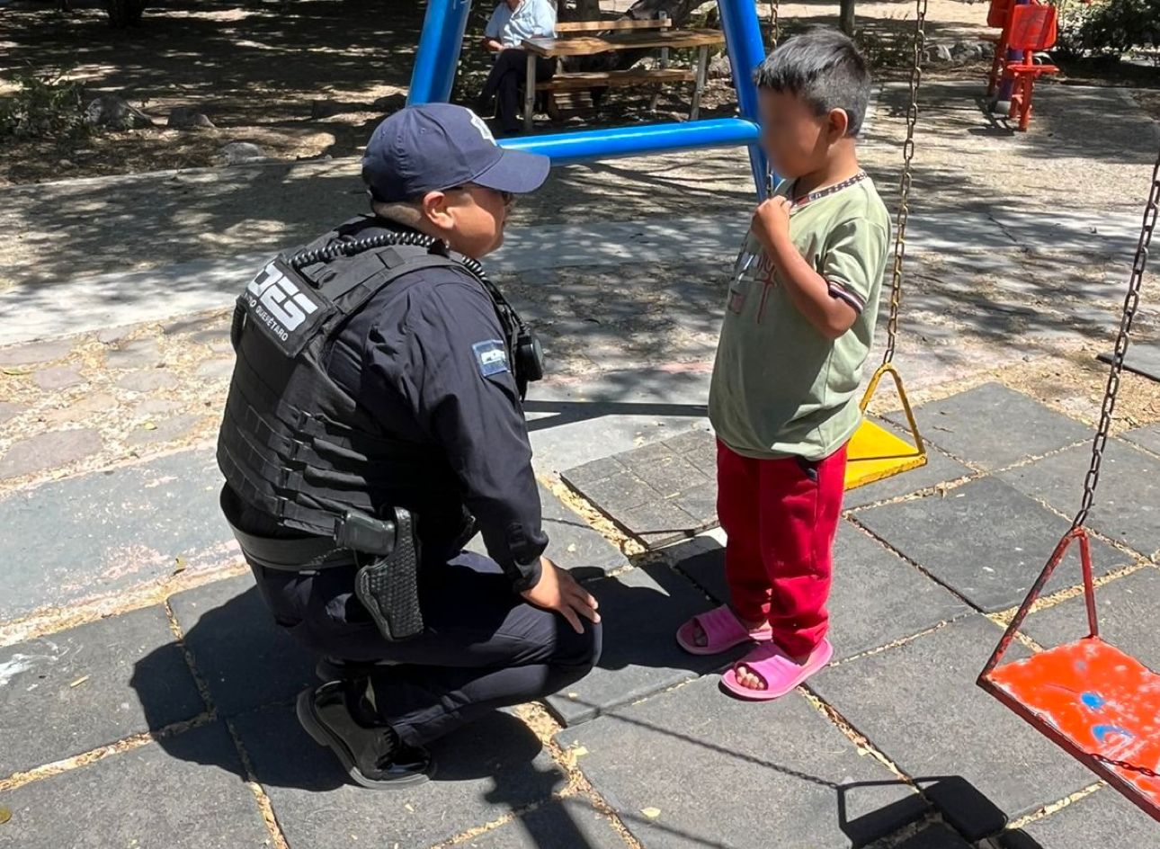 Resguarda policías estatal a niño en situación de vulnerabilidad