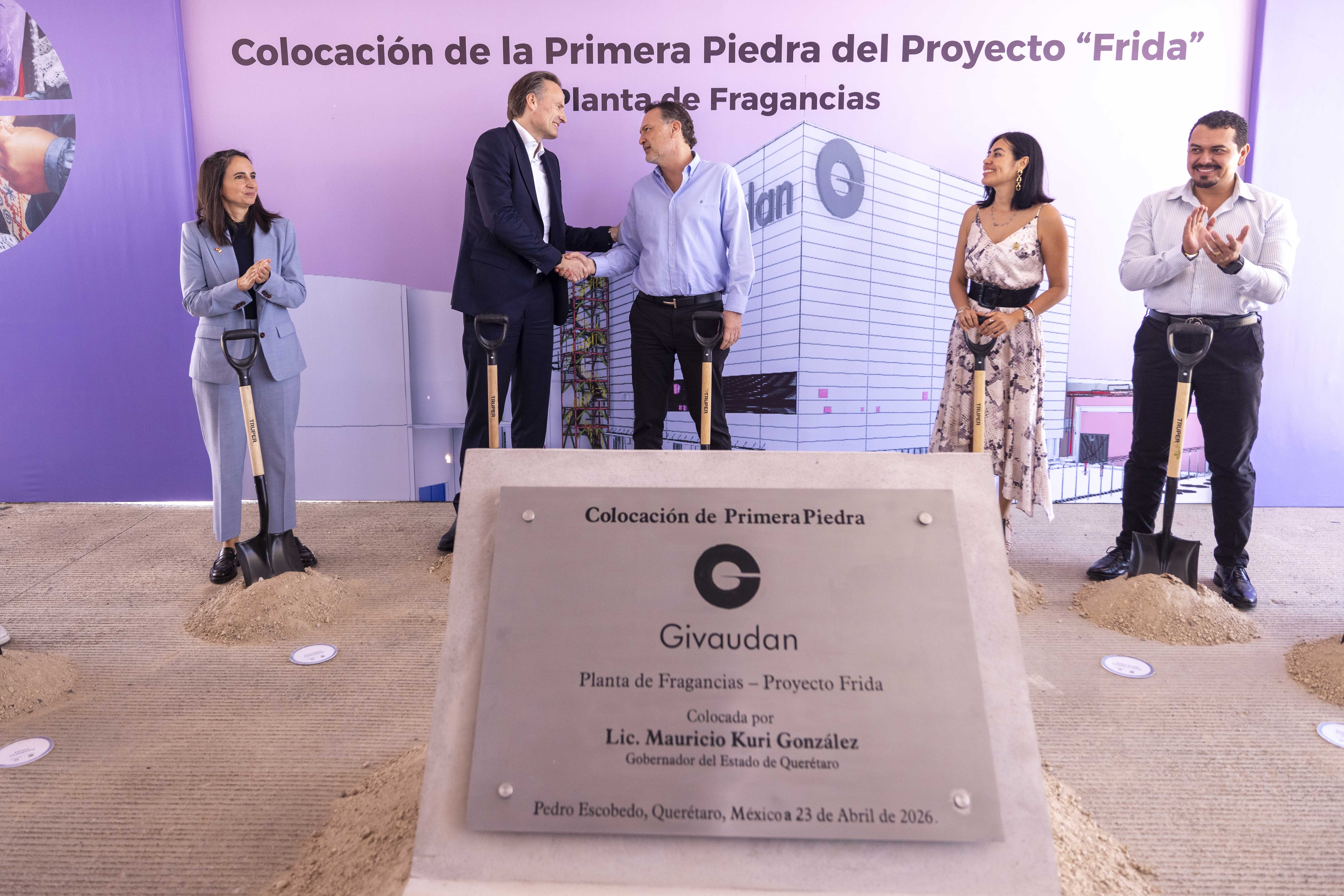 Encabeza Kuri inauguración y arranque de proyectos por más de 3 mil mdp de Givaudan en Querétaro